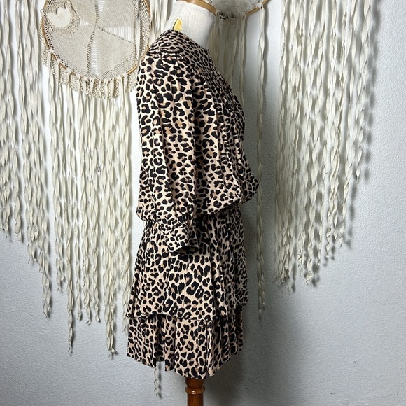Zadig & Voltaire NWOT Rooka Leopard Print Mini Dress Size XS - Picture 3 of 14
